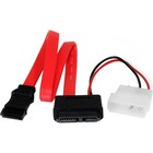 Startech Slsataf12 12in Slimline Sata To Sata Power Cable Red
