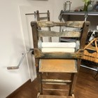 Anchor Brand Antique Wooden Folding Style Hand Crank Clothes Wringer