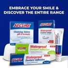 Secure Waterproof Denture Adhesive Zinc Free Strong 12 Hour Hold  Pack Of 4