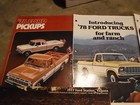 6 Vintage Ford Car Brochures - 1976 To 1979 -pickups  Trucks  Wagons   Others