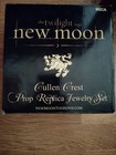 Twilight New Moon Cullen Crest Prop Replica Jewelry Set Autograph Card Included