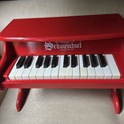 Schoenhut Mini Red 25 Keys Children Wooden Piano App  16 5   l X 11 5   h X 9 5 W
