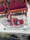 New Budweiser Baseball Acrylic Beer Tap Handle Bar Pub W clear Acrylic Base