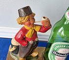 Vintage 1970s Heineken Beer Large Bar Pub Display Dutch Boy   Bottle Chalkware