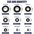 900pcs Nylon Flat Washer Assortment Kit For Bolts   Screws  m2-m12 