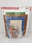 Holiday Time Felt Appliqu    Christmas Stocking Kit Santa s Lodge 84344 Vintage