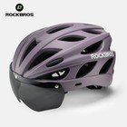 Rockbros Adult Bike Helmet with Magnetic Goggles   Visor Helmet Adjust 56-62cm