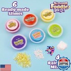 Slimygloop Foodie Box Set  6-pack Scented Slimes  Fluffy Slime Cloud  Glitter