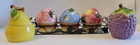 Jam jelly Fruit Jars Apple Strawberry Blueberry W Stand Pear spoon  Grape spoon