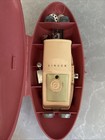 Vintage Singer Button Holer  489500 Original Pink Case 1960 Euc Extras