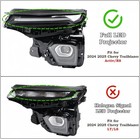 For 2024-25 Chevy Trailblazer Projector Black Headlight Full Led Right Passenger