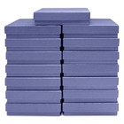 Novel Box 15 Pack Red Jewelry Gift Box 3 5x3 5x0 87in With Cotton Filled Boxes