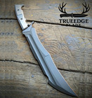 Trueedgeblade Arbiter Premium Curved Collector Knife With Pure Leather Sheath    