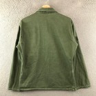 Vintage Military Shirt Medium Green Wwii Hbt Field Us Army Button 1940s