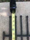 Antique Architectural Salvage Fence Section Wrought Iron Spiked Finial Gothic