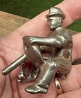 Vintage Toy Arcade Cast Driver-nickel-2 5  Tall