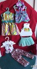 6 Pc Lot 18  Doll Outfits Fits American Girl   Our Generation  summer Vibes 