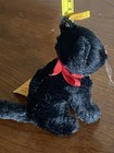 Rare Steiff Black Mohair Cat Vintage Yellow Tag 1314 12  All Id Jtd Head 