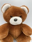 Vintage 1984 Plush Dakin Fun Farm Brown White Ears Teddy Bear Sitting Soft Rare