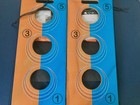 New 24 In 12 In  Classic Cornhole Set - Orange blue   4 Bean Bags Per Board 