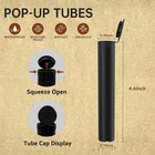 Lasyl 116mm Pre Roll Tubes - 50 Pcs  Waterproof Airtight Odor Sealing Smell Proo