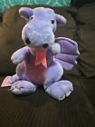 Vintage Dragon Plush Purple Dakin Pink Blue Stuffed Animal 1983 Toy Doll