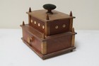 Antique C 1900 shaker Style Wood Sewing Box Spool Cabinet with Provenance