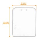 Clear Polycarbonate Door For Kubota Svl65 Svl75 Svl90 Svl95  v0621-34520-12