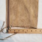 Newport News Leather Pants Womens 14 Brown Leather High-rise Ankle Zip Straps