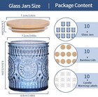 10 Pack Blue Candle Jars For Making Candles- 7 5 Oz Empty Glass Candle Making