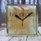         1950 Longines Watch Adverising Store Display Electric Clock Lighted Serviced