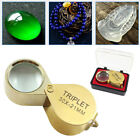 Triplet Jewelers Eye Loupe Magnifier Magnifying Glass Jewelry Diamond 30x21mm