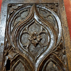 Gothic Flamboyant Wood Carving Panel Door Antique French Architectural Salvage