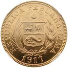 Peru 1917 1 Libra Gold Coin Ngc Ms62 Indian Head