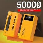 50000mah Power Bank Fast Charger Large Capacity Portable Mobile External Battery