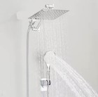 Rain Shower Head Combo 8-12in High Pressure Handheld 3-way Extension Arm