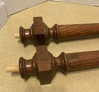 2 Vintage Wooden Furniture Finials 17  Tall