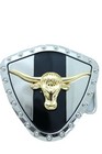 Men Silver Metal Western Belt Buckle Texas Lone Horn Cow Bull Attractive Look