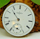Antique Pocket Watch Movement 1888 Elgin 65 6 Size 13 Jewel Hunting Lever Set