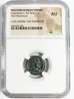 Valentinian I Roman Empire Ngc Au 364-375 Ad Ae3 Nummus Soldier Standard Ancient