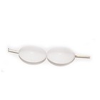 White Oval Czech Pressed Glass Beads 17mm   pack Of 20 