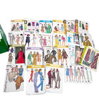 Vtg Dritz Sewing Pattern Storage Case Box Organizer Mccalls Simplicity 27 Lot