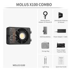 Zhiyun Molus X100 Combo Led Video Light Pocket Light 2700k-6500k W  Softbox 385g