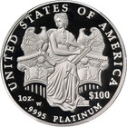 2006-w Platinum American Eagle  100 Pcgs Pr70 Dcam Blue Label