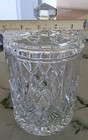 Bohemia Cut Crystal Ice Bucket Jar W lid 