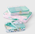 Roller Rabbit X Target 3pc White teal Packing Cube Set