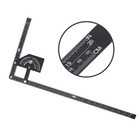Multi Angle Measuring Ruler 180 Degree Aluminum Alloy Tool For Diy Enthusiasts