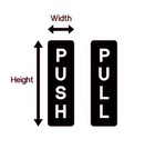 Push Pull Sign Decal 2pc Pick Size Color Vinyl Sticker Enter Exit Business Store