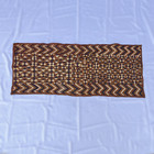 Kuba Appliqu  d Raffia Textile Congo 53x22 Inch