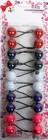 Choose Q ty--20 Mm 10 Pc Ball Girl s  Ponytail Holders Hair Accessory  Elastic